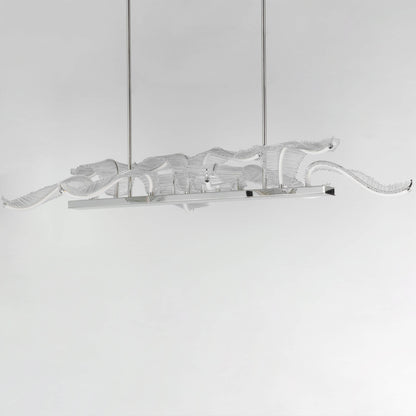 Lillet 61" Wide LED Crystal Abstract Chandelier with Beveled Crystal Shades