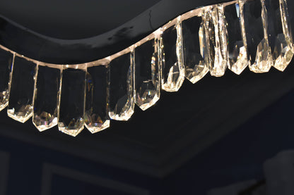 Rolland 30" Wide LED Crystal Pendant