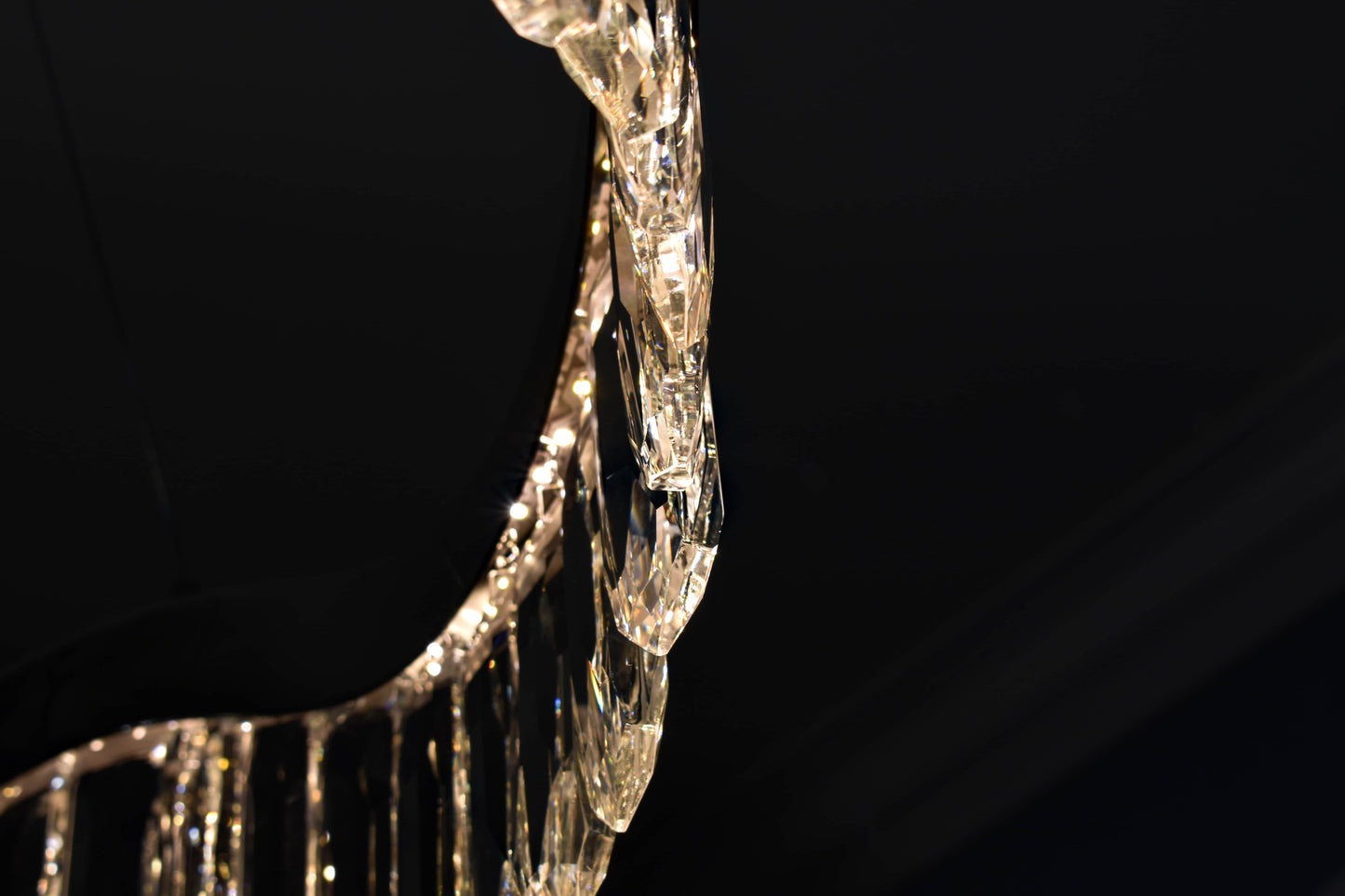 Rolland 30" Wide LED Crystal Pendant