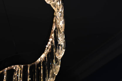Rolland 30" Wide LED Crystal Pendant