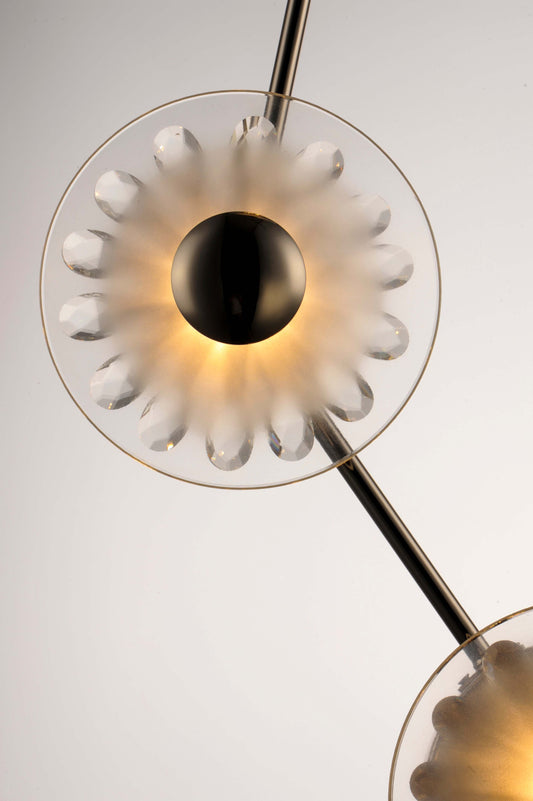 Peony 7 Light 50" Wide LED Abstract Multi Light Pendant