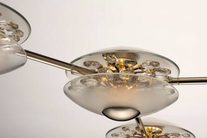 Peony 7 Light 50" Wide LED Abstract Multi Light Pendant
