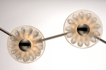 Peony 7 Light 50" Wide LED Abstract Multi Light Pendant