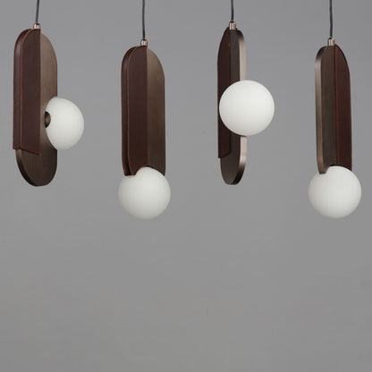Stitched 5 Light 48" Wide LED Linear Chandelier by Nina Magon