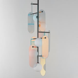Megalith 5 Light 13" Wide LED Abstract Pendant