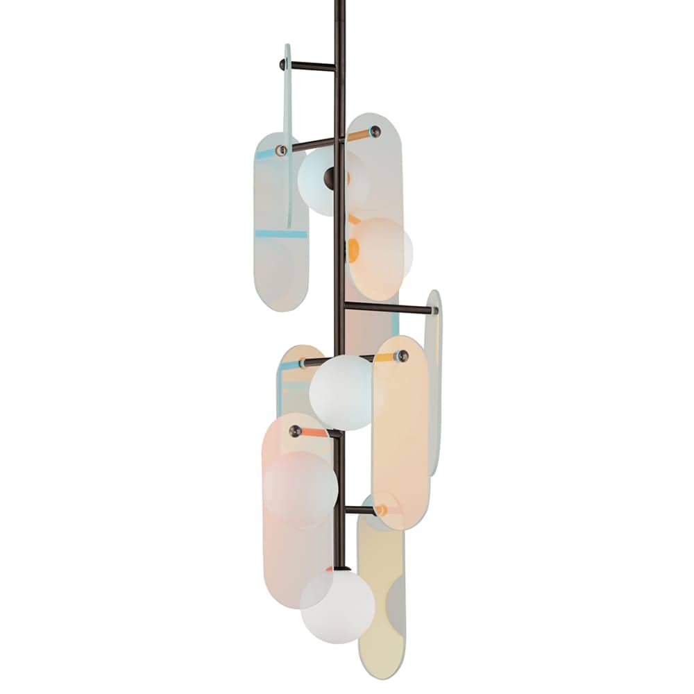 Megalith 5 Light 13" Wide LED Abstract Pendant