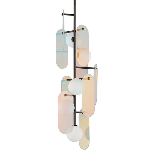 Megalith 5 Light 13" Wide LED Abstract Pendant
