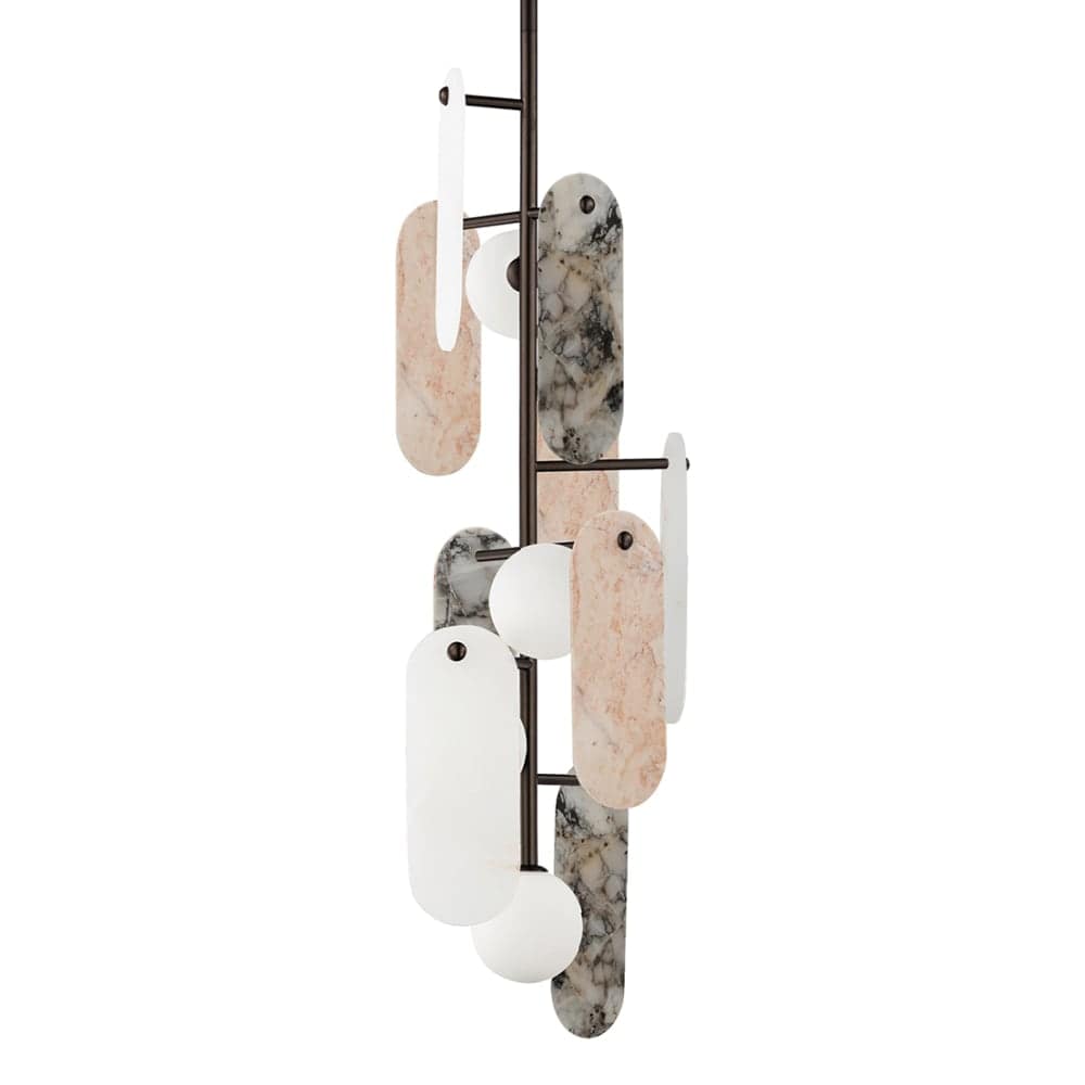 Megalith 5 Light 13" Wide LED Abstract Pendant