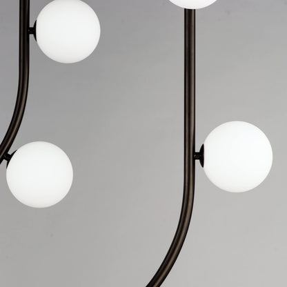 Contour 14 Light 43" Wide LED Semi-Flush Ceiling Fixture by Nina Magon