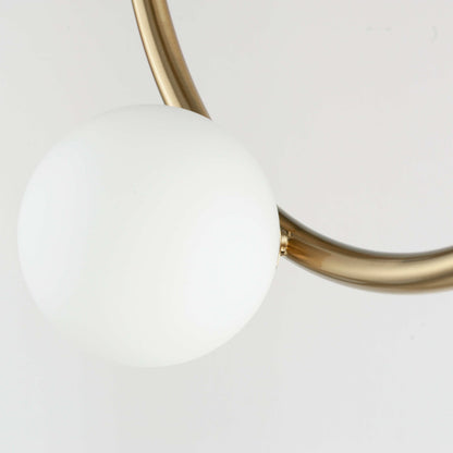 Contour 14 Light 43" Wide LED Semi-Flush Ceiling Fixture by Nina Magon