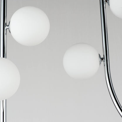 Contour 14 Light 43" Wide LED Semi-Flush Ceiling Fixture by Nina Magon