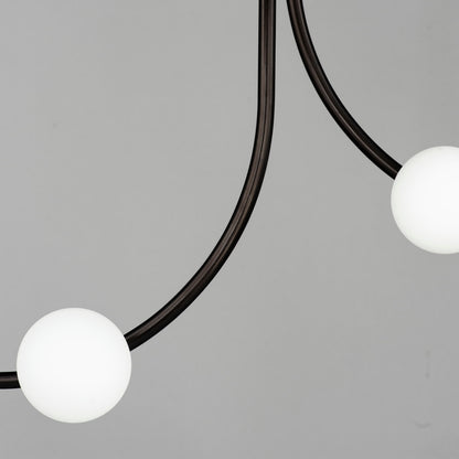 Contour 14 Light 43" Wide LED Semi-Flush Ceiling Fixture by Nina Magon