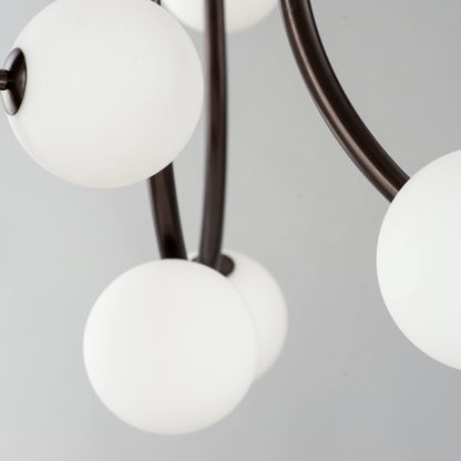 Contour 14 Light 43" Wide LED Semi-Flush Ceiling Fixture by Nina Magon