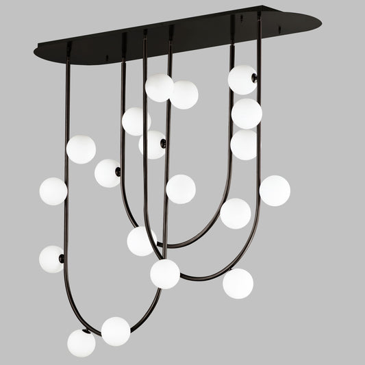 Contour 19 Light 52" Wide LED Semi-Flush Ceiling Fixture by Nina Magon