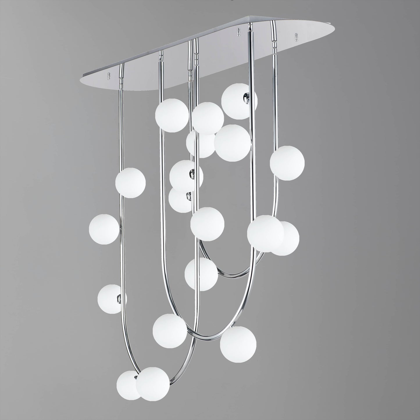 Contour 19 Light 52" Wide LED Semi-Flush Ceiling Fixture by Nina Magon