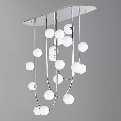 Contour 19 Light 52" Wide LED Semi-Flush Ceiling Fixture by Nina Magon