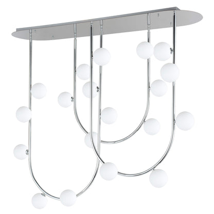 Contour 19 Light 52" Wide LED Semi-Flush Ceiling Fixture by Nina Magon