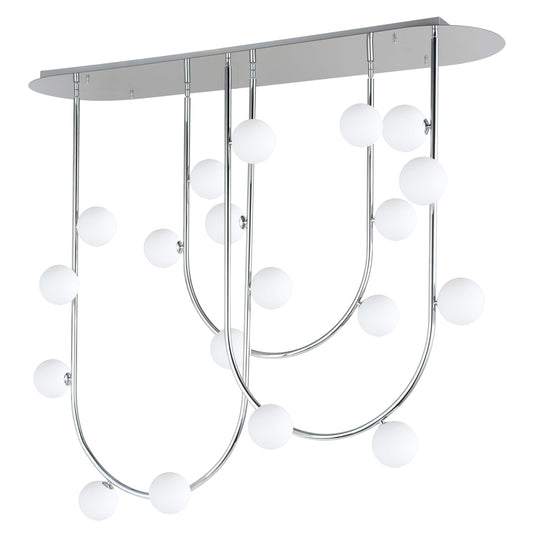 Contour 19 Light 52" Wide LED Semi-Flush Ceiling Fixture by Nina Magon