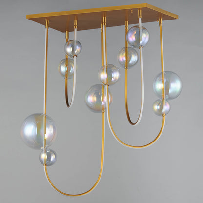 Dreamer 36" Wide LED Abstract Linear Pendant