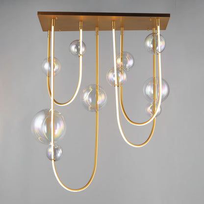 Dreamer 36" Wide LED Abstract Linear Pendant