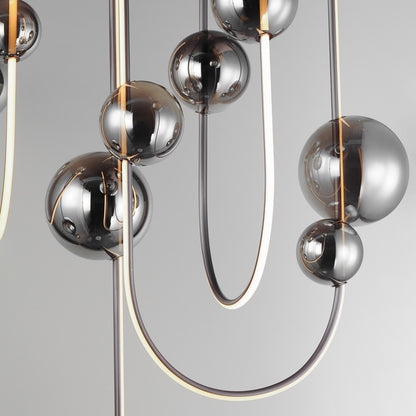 Dreamer 36" Wide LED Abstract Linear Pendant
