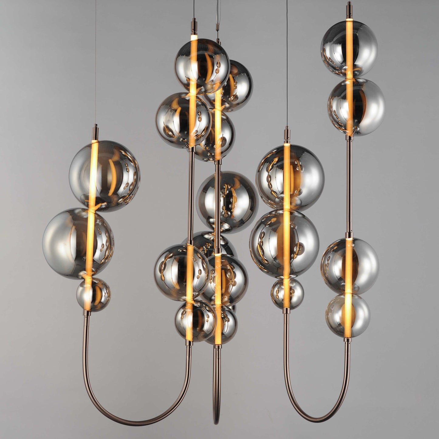 Dreamer 59" Wide LED Abstract Multi Light Pendant