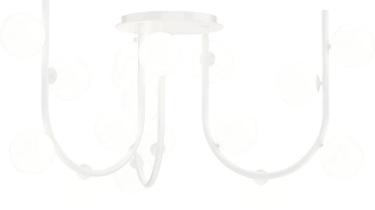 Contour MTO 18 Light 69" Wide LED Abstract Multi Light Pendant