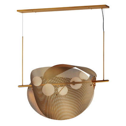 Chips 5 Light 49" Wide LED Linear Chandelier by Mat Sanders