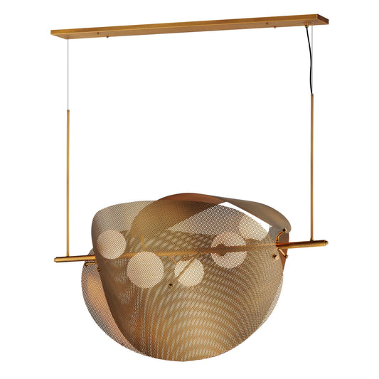 Chips 5 Light 49" Wide LED Linear Chandelier by Mat Sanders