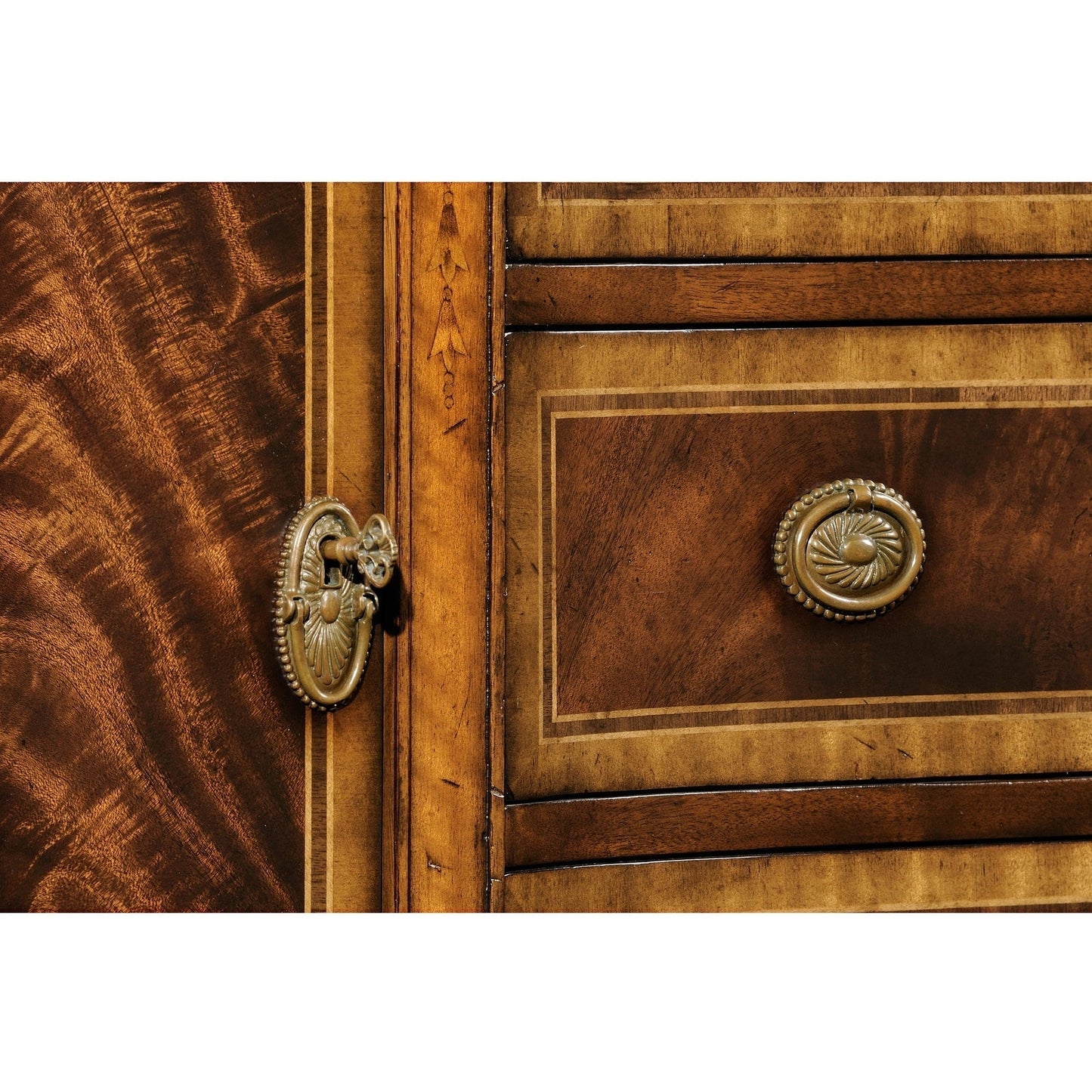 Jonathan Charles Buckingham Sideboard with Curved Doors (492637-MAH)