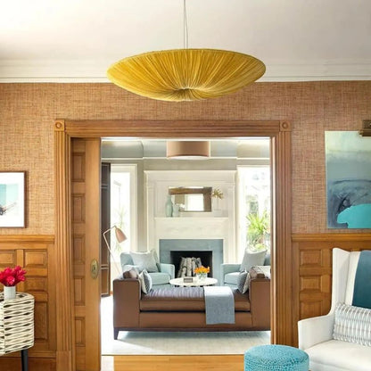 Silk Over Metal Living Room Chandelier