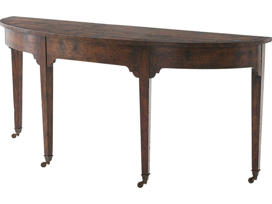 West Gate Console Table in Mahogany and Reclaimed Oak
