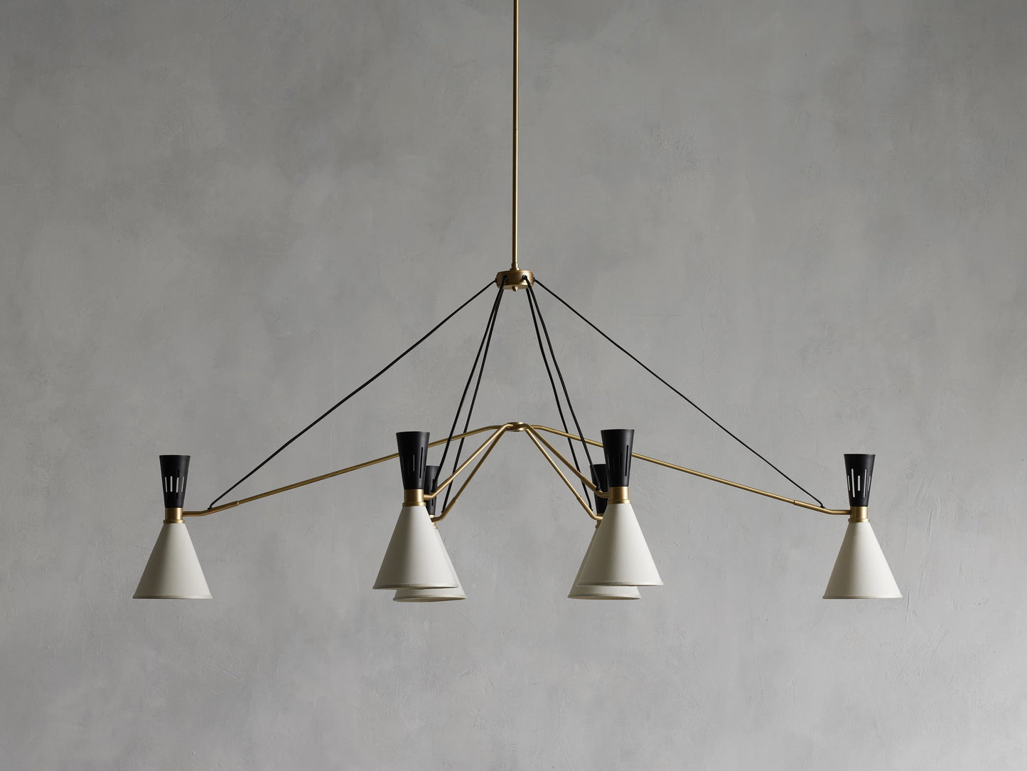 Torino Atelier Brass Linear Chandelier