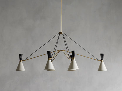 Torino Atelier Brass Linear Chandelier