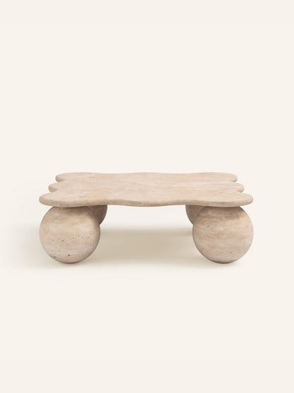 Travora Sculptural Stone Coffee Table
