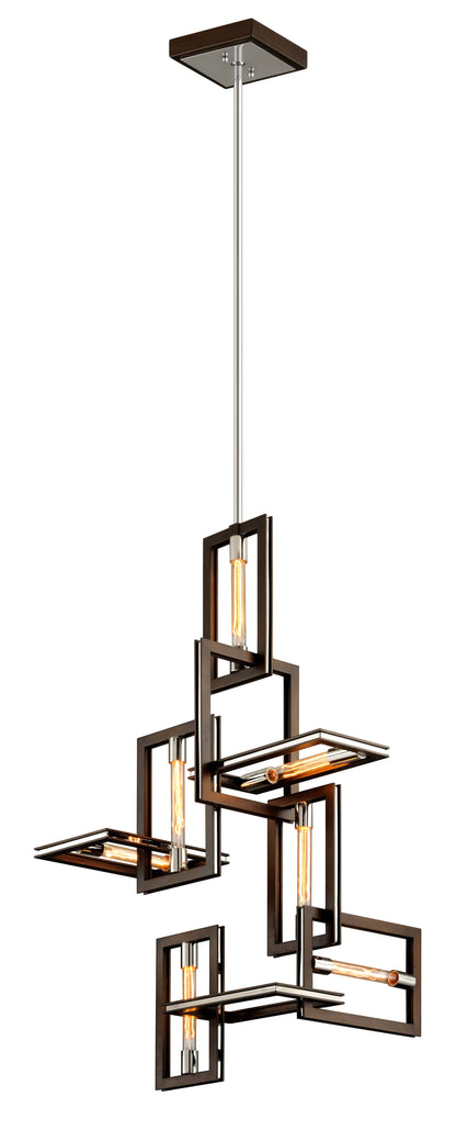 Enigma 32" Wide 7 Light Abstract Chandelier