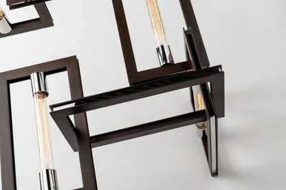 Enigma 32" Wide 7 Light Abstract Chandelier