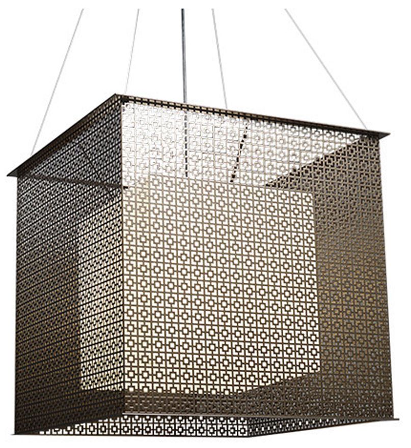 UltraLights Clarus 24" Wide Black and Opal 0-10V LED Pendant Light