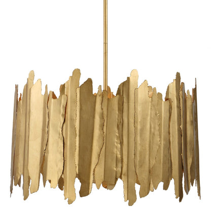 Uttermost Golden Gate 8 Light 28" Wide Drum Chandelier