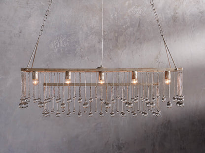Valcrest Crystal Cage Rectangular Chandelier