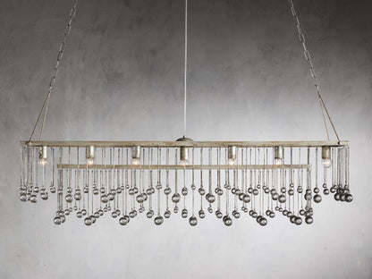 Valcrest Crystal Cage Rectangular Chandelier