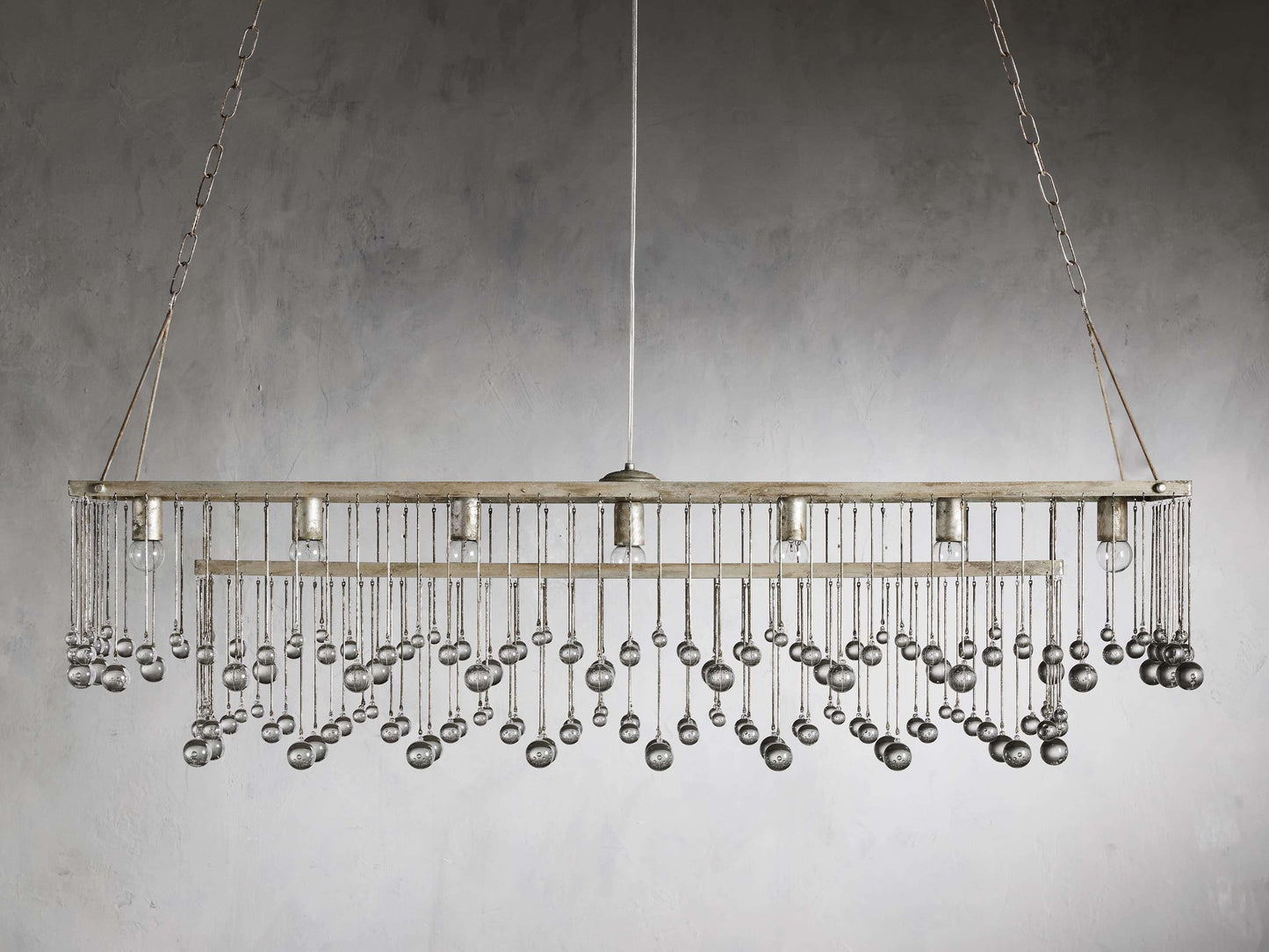 Valcrest Crystal Cage Rectangular Chandelier