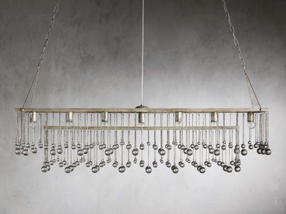 Valcrest Crystal Cage Rectangular Chandelier
