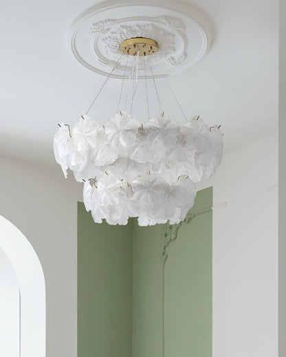 Valery Glass Petal Chandelier