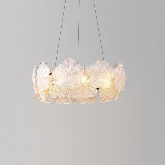 Valery Glass Petal Chandelier