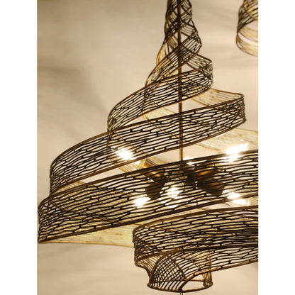 Varaluz Flow 6 Light 26" Wide Abstract Chandelier