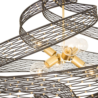 Varaluz Flow 6 Light 30" Wide Abstract Chandelier