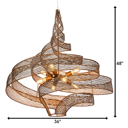 Varaluz Flow 8 Light 36" Wide Abstract Chandelier