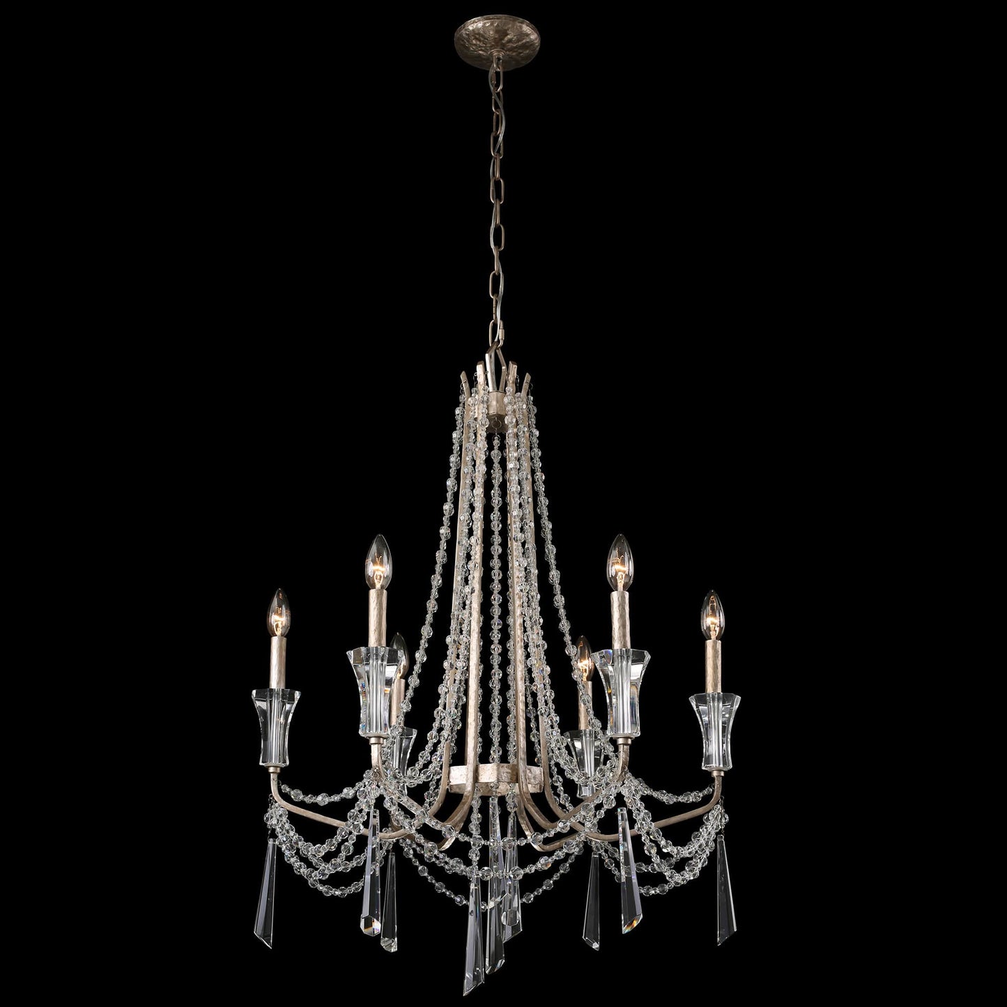 Barcelona 6 Light 27" Wide Crystal Chandelier