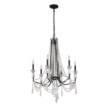 Barcelona 6 Light 27" Wide Crystal Chandelier